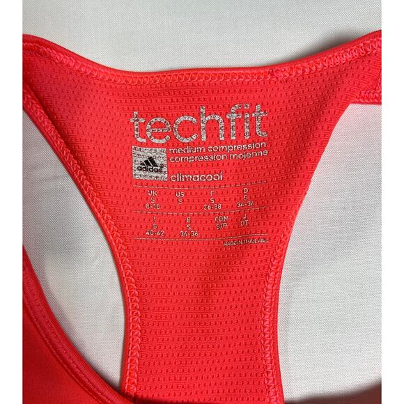 Adidas Women's Padded Sports Bra, Red, Size Small, Excellent Condition - Picture 6 of 6